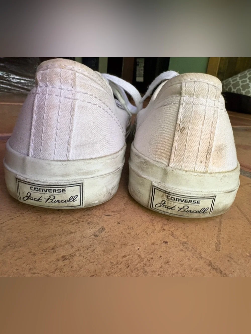 *FIXER UPPER* 3 PAIRS OF WHITE CONVERSE - Size 8 - Picture 6 of 13